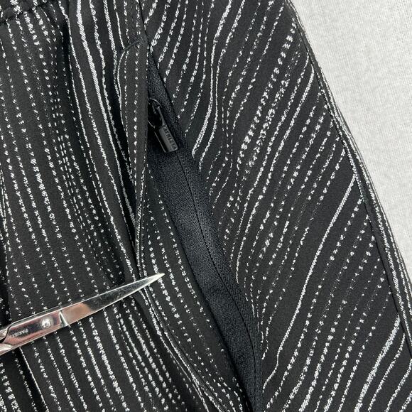 ATHLETA Arrival Pants Womens 4 Black Amara Stripe Drawstring High Rise Cropped - Picture 9 of 16